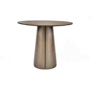 MESA OCA 04  90CM CASTAÑO VIDRIO CAPUCCINO: imagen 1