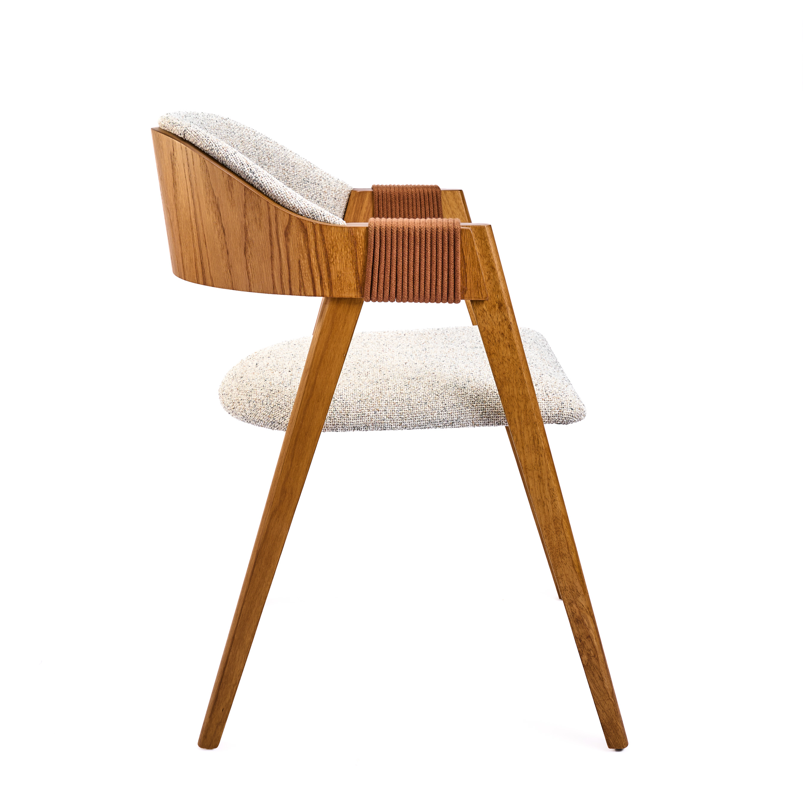 SILLA CORDA MADERA TONO AMENDAO: imagen 2