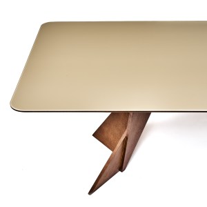 MESA FOLD 2.40mt TOPE VIDRO FENDI: imagen 3