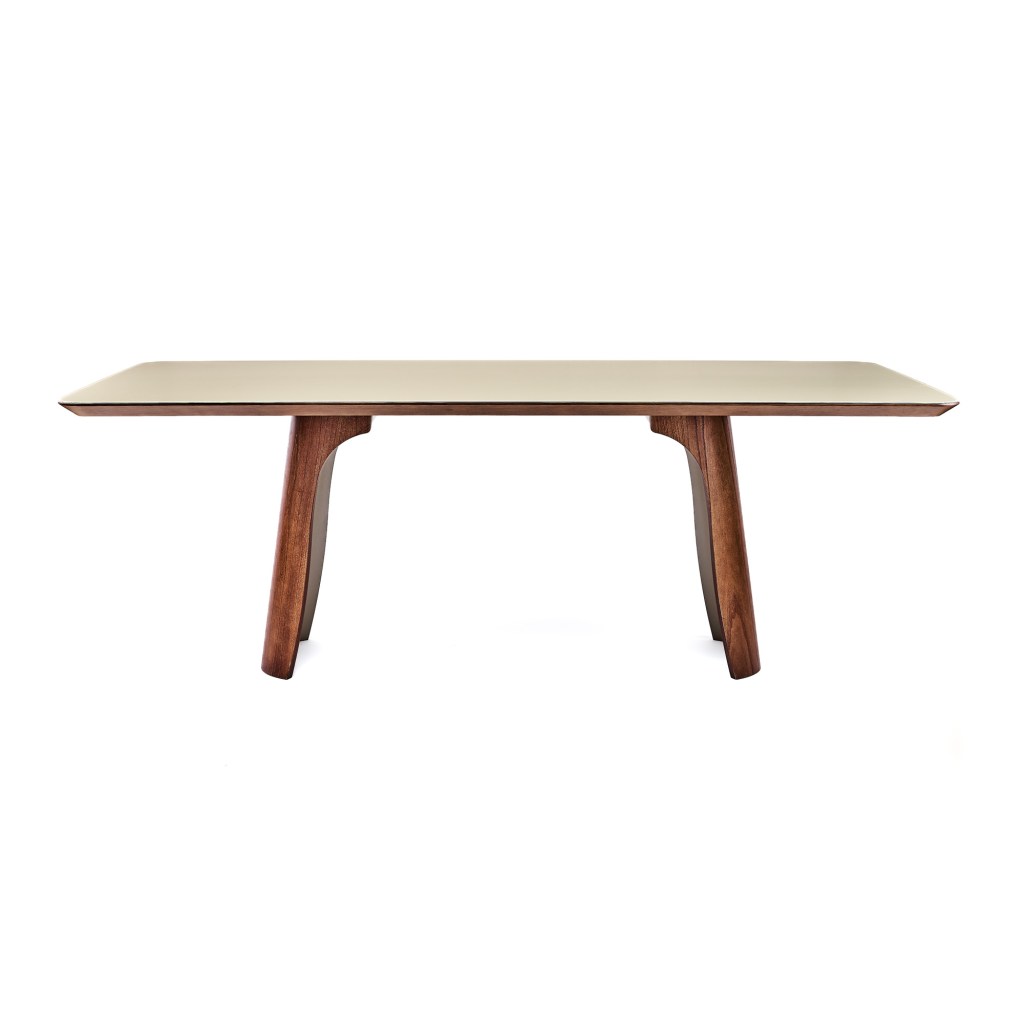 MESA TIANA 2.18mt TOPE VIDRO FENDI