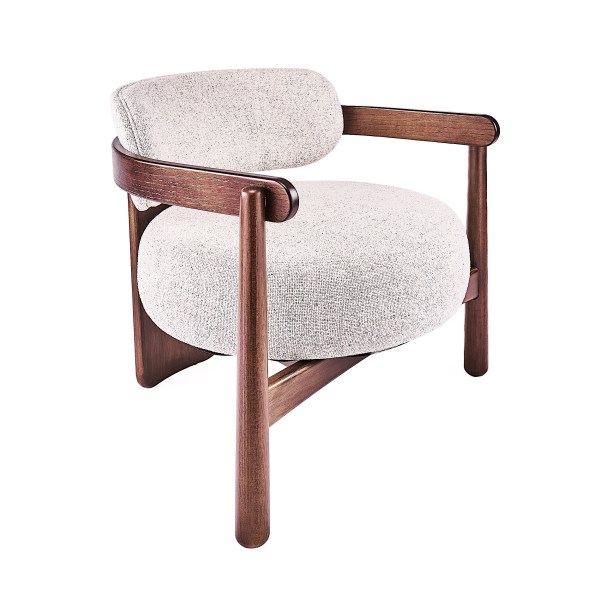 poltrona de madera moderna minimalista