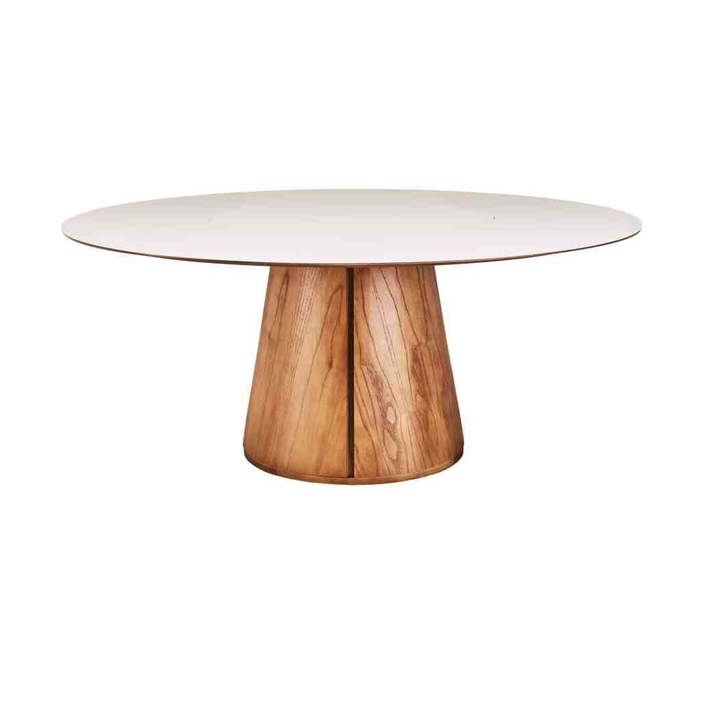 mesa de comedor con tampo giratorio