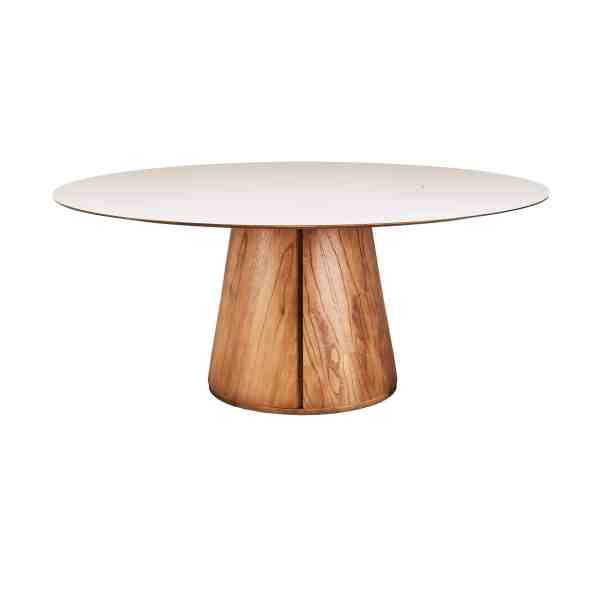 mesa de comedor con tampo giratorio