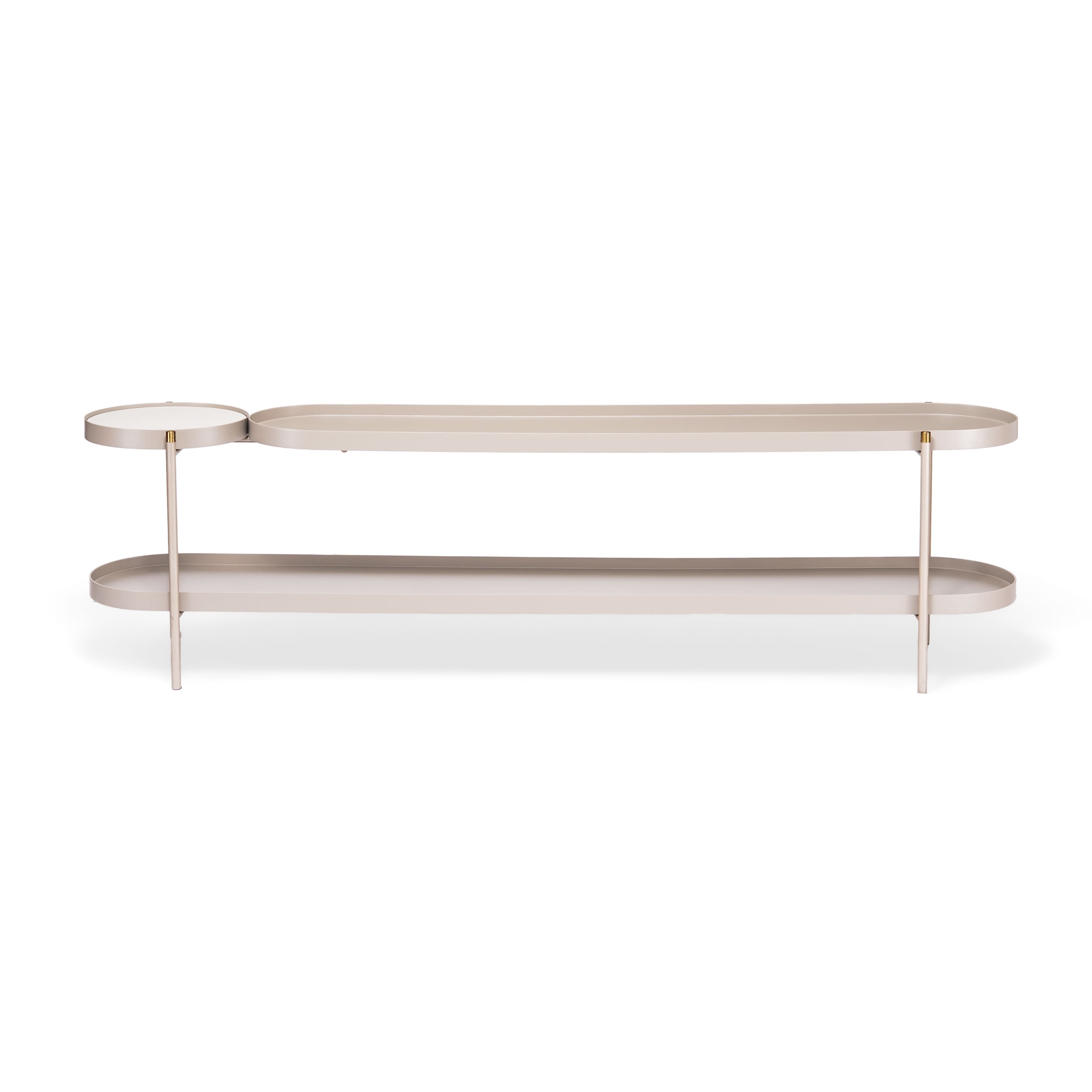 sofa table montecarlo fendi metal champagne mesa detras sofa tribeca panama