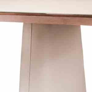 MESA SELMA 2.40MT VIDRO NUDE LIGHT: imagen 3