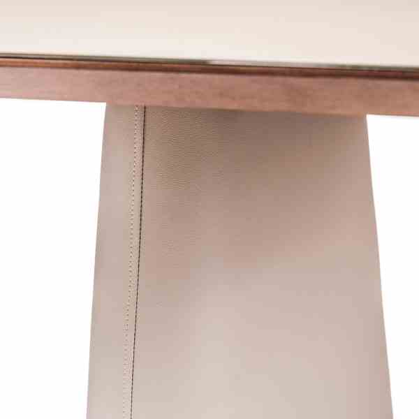 MESA SELMA 2.40MT VIDRO NUDE LIGHT