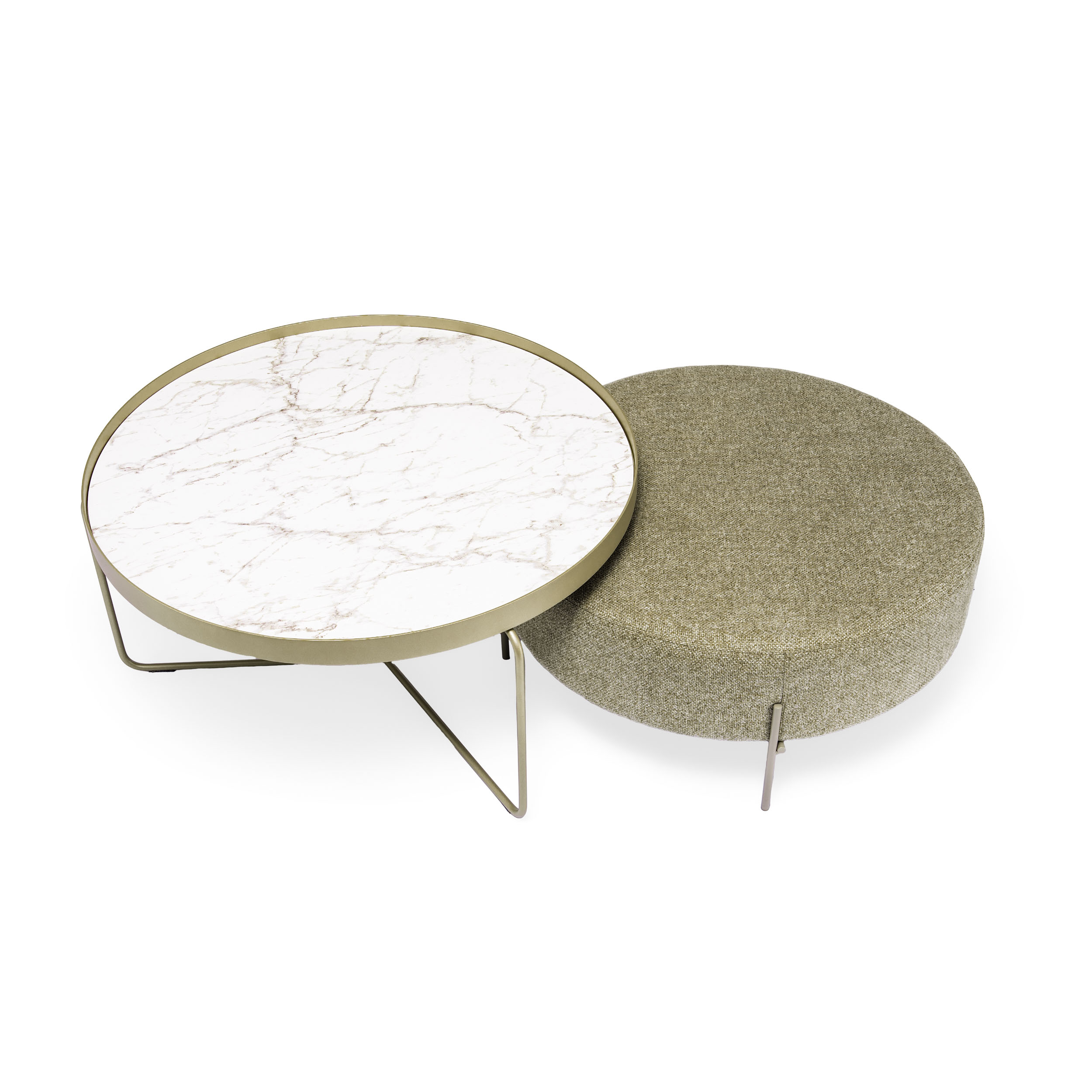 MESA DE CENTRO SPACE CON PUFF: imagen 3