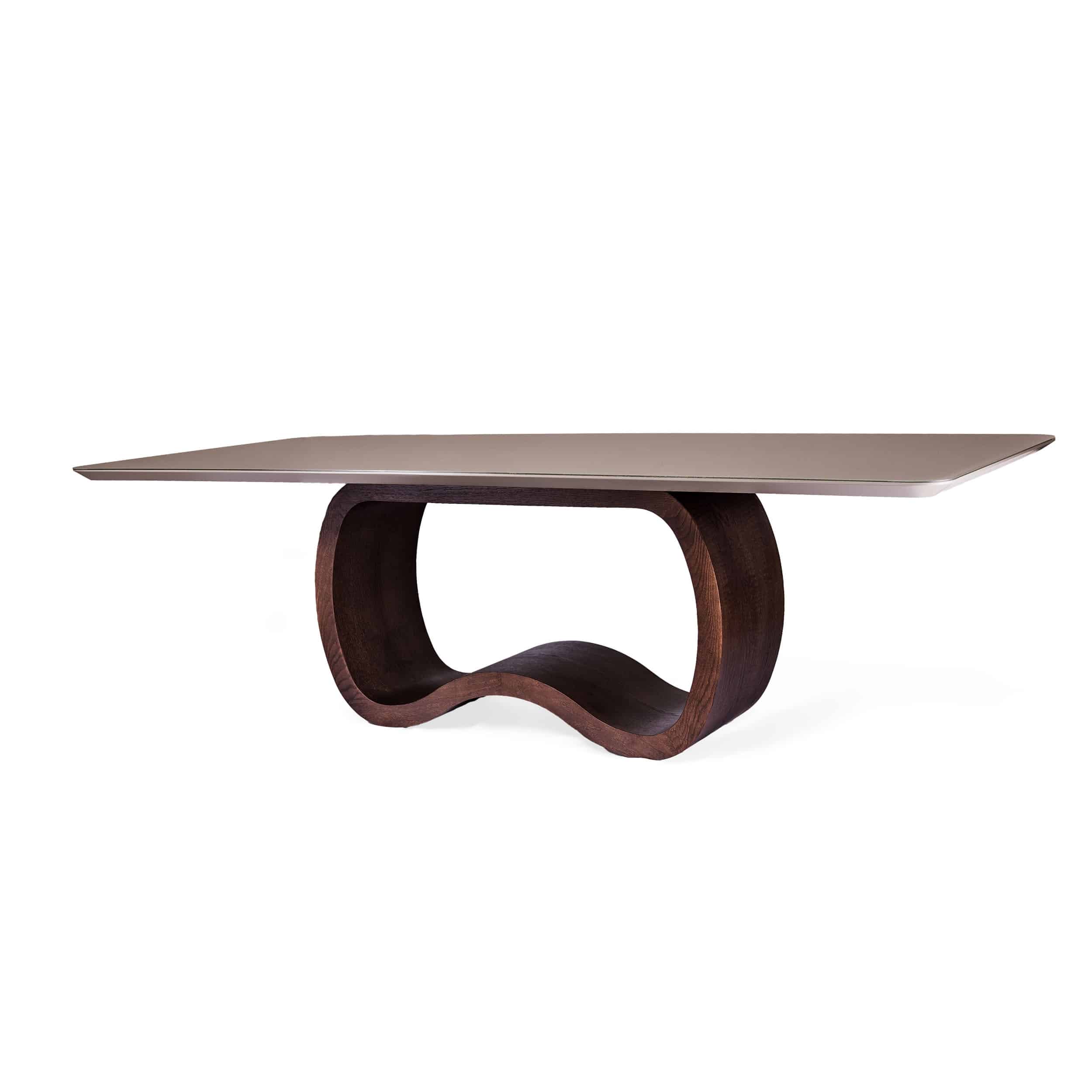 MESA SINOUSA NOZ 2.60MT VIDRO FENDI: imagen 4