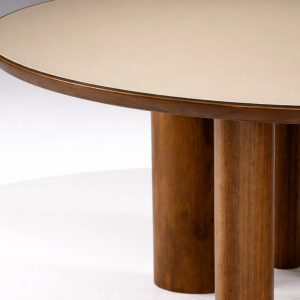 MESA SERENA DIAMETRO 1.65mt VIDRO NUDE: imagen 3