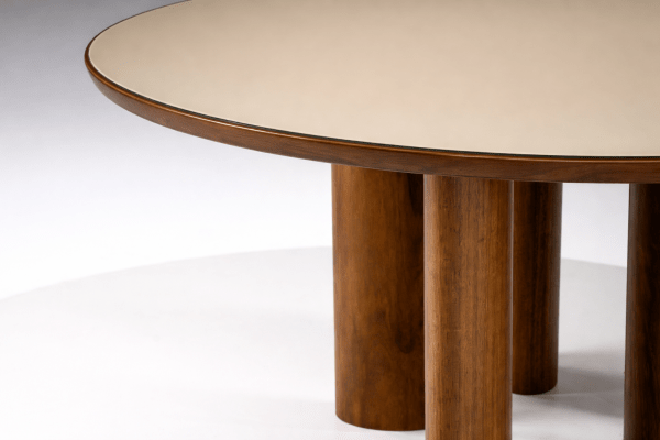 MESA SERENA DIAMETRO 1.65mt VIDRO NUDE