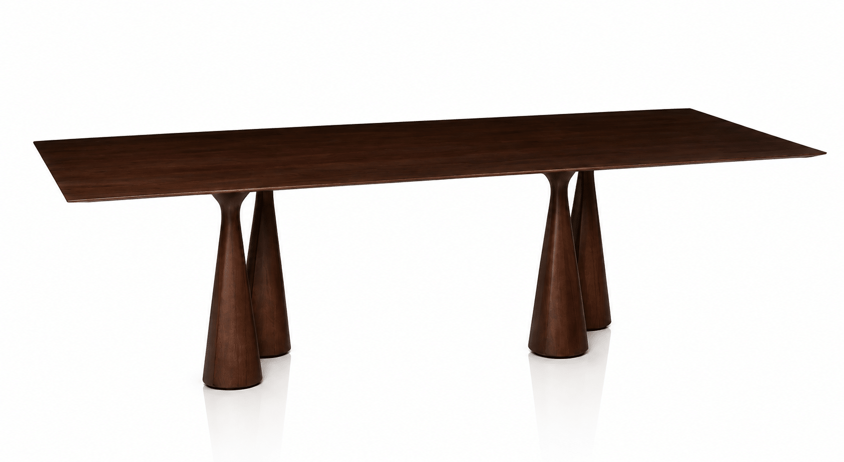 Mesa de comedor Ágata 2.60 x 1.10 m en madera acabado Cacau