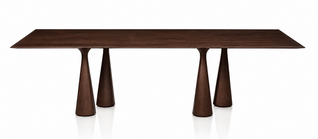 Mesa de comedor Ágata 2.60 x 1.10 m en madera acabado Cacau
