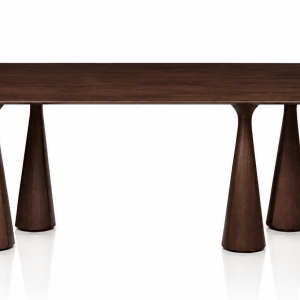 Mesa de comedor Ágata 2.60 x 1.10 m en madera acabado Cacau